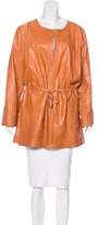 Thumbnail for your product : Lafayette 148 Belted Leather Coat w/ Tags