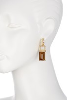 Thumbnail for your product : Rachel Zoe Square Tigers Eye Drop Earrings
