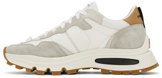 DSQUARED2 White & Grey Run 'DSQ2' Sneakers