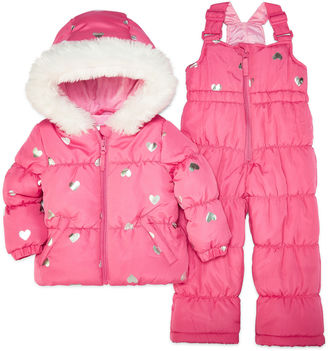 Weatherproof Heavyweight Snow Suit-Baby Girls