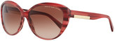Thumbnail for your product : Marc by Marc Jacobs Luna Logo Plaque Sunglasses, Burgundy
