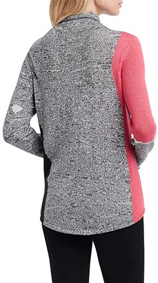 Nic+Zoe Petite Abstract Intarsia Sweater Women's Clothing