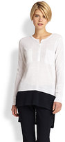 Thumbnail for your product : Saks Fifth Avenue Colorblock Hi-Lo Top