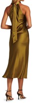 Thumbnail for your product : Galvan Sienna Satin Cropped Dress