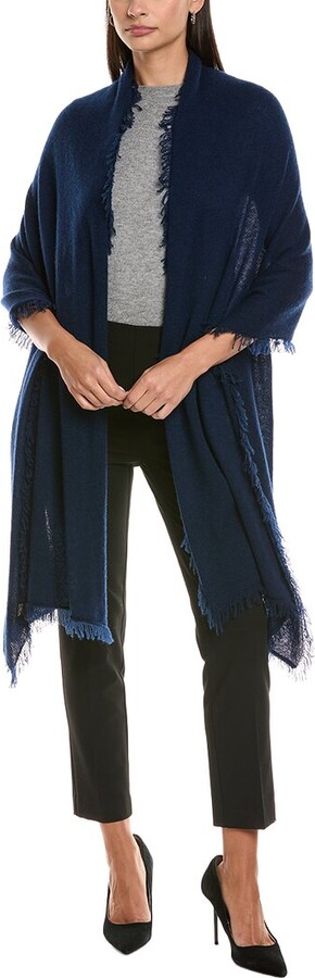 Forte Cashmere Fringe Cashmere Wrap