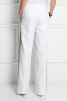 Thumbnail for your product : J.Crew Collection cotton and linen-blend wide-leg pants
