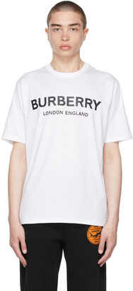 Burberry Blue Colorblocked T-Shirt - ShopStyle Tees