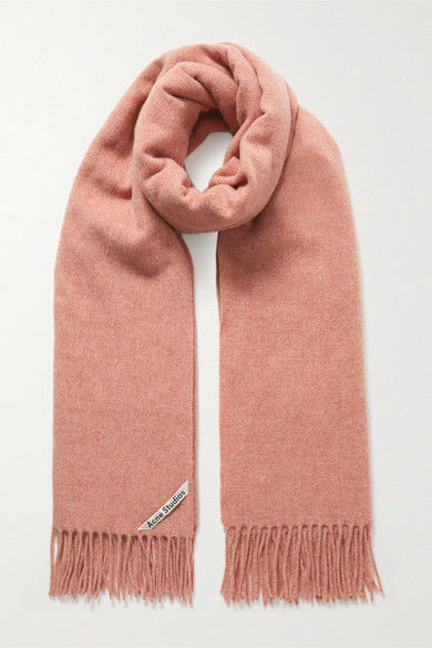acne studios rose melange scarf