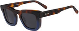 Thumbnail for your product : Ferragamo Runway Plastic Sunglasses, Havana/Blue