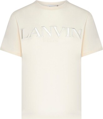 Lanvin Logo Embroidered Crewneck T-Shirt