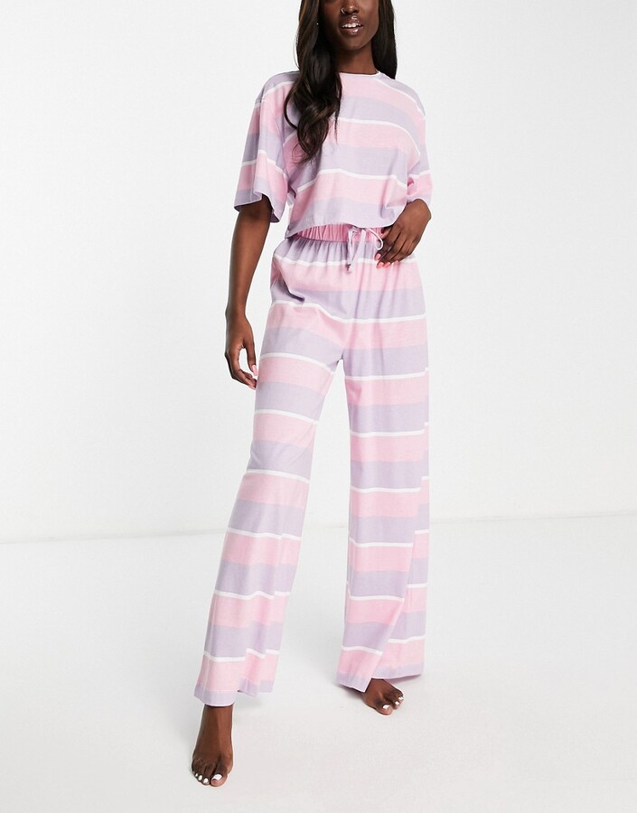 Stripe Mix Pyjama Trouser Set