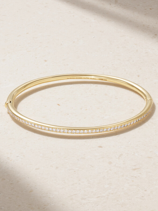 De Beers - Db Classic 18-karat Gold Diamond Bangle - 16