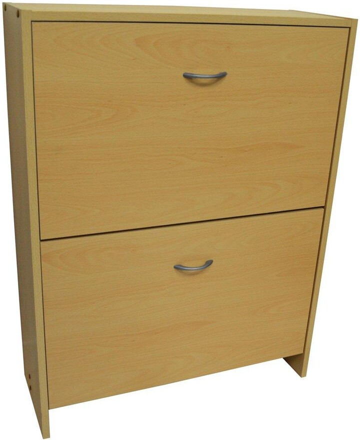 Watsons 2 Drawer Shoe Storage Unit Beech ShopStyle