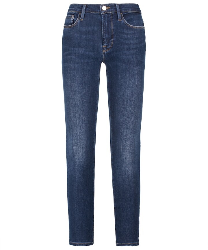 Frame Le Skinny de Jeanne mid-rise jeans