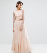Thumbnail for your product : Maya Maxi Tulle Skirt With Beaded Waistband