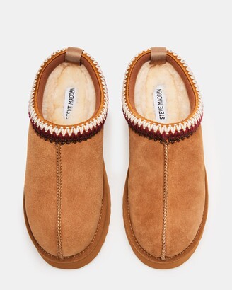 ★Steve Madden★ベスト商品★SELENA COGNAC★フラット Kids' SELENA Cognac Multi Girls' Slip-On Mule Flat – Steve