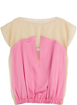Thumbnail for your product : Vionnet Top with Silk Chiffon