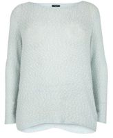 Thumbnail for your product : New Look Inspire Mint Green Popcorn Textured Lightweight Jumper
