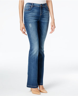 INC International Concepts Curvy Slim Flare-Leg Jeans, Only at Macy's