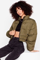 Thumbnail for your product : Nasty Gal Womens Cropped Puffer Jacket
