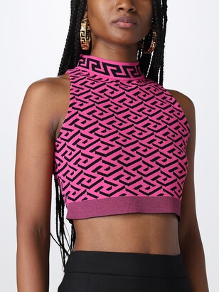 versace la greca top