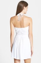 Thumbnail for your product : Robin Piccone Shutter Pleat Halter Cover-Up Dress