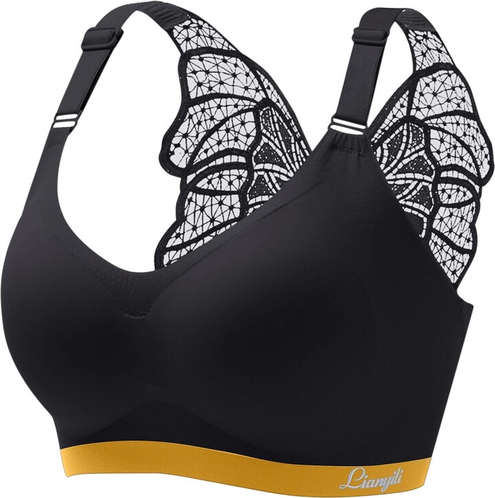 Womens Bras Front Closure Womens No Steel Ring French Womens Front Close Bra  T Back Plus Size Sports Bras with Cups at  Women's Clothing store