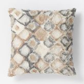 Thumbnail for your product : west elm Frayed Mosaic Pillow Cover – Slate
