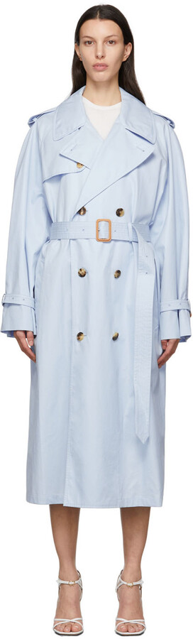 light blue overcoat