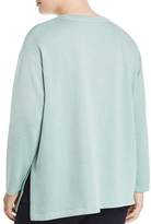 Thumbnail for your product : Eileen Fisher Plus Organic Linen Long-Sleeve Top