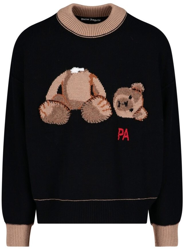 black teddy bear sweater