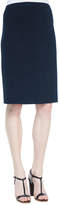 Thumbnail for your product : Eileen Fisher Silk-Cotton Straight Skirt, Midnight