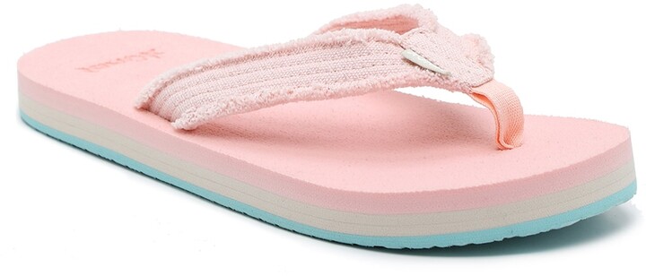 girls sanuk flip flops