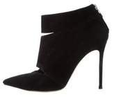 Thumbnail for your product : Gianvito Rossi Suede Pointed-Toe Booties Black Suede Pointed-Toe Booties