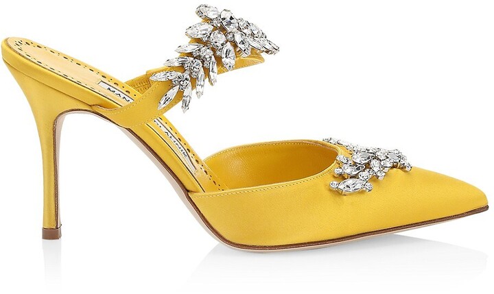 manolo yellow heels