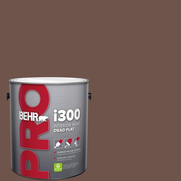 BEHR PRO 1 gal. #N150-6 Coffee Beans Dead Flat Interior Paint