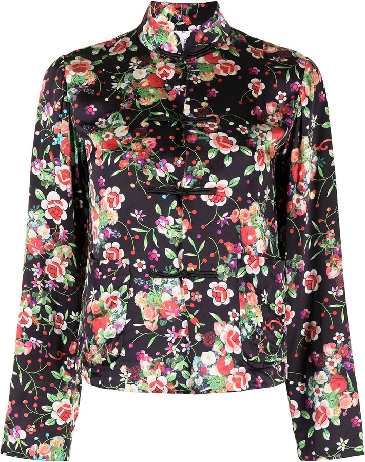 silk floral jacket