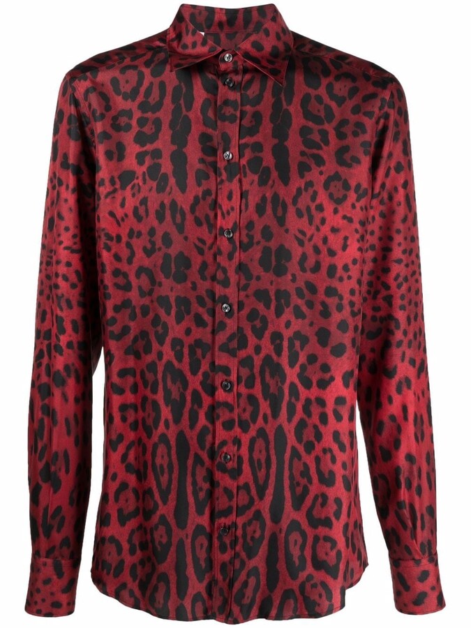 Dolce & Gabbana Red Men's Shirts | Shop the world's largest 