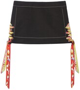 Pesci ribbon mini skirt 