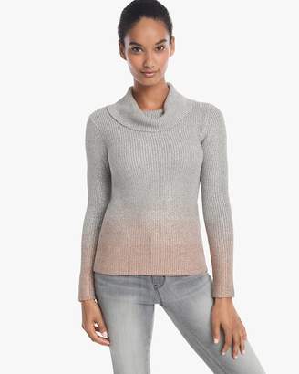 Whbm Ombre Cowl Neck Pullover Sweater