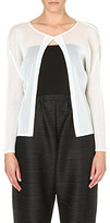 Thumbnail for your product : Issey Miyake Pleats Please Woven mesh cardigan White
