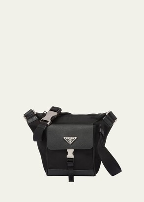 Prada Tessuto Nylon Saffiano Trim Chain Black Cross Body Bag | Handbags &  Wallets | Clothing & Accessories | Shop The Exchange