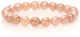 Thumbnail for your product : Sydney Evan Eternity 14kt gold and moonstone beaded bracelet with diamonds