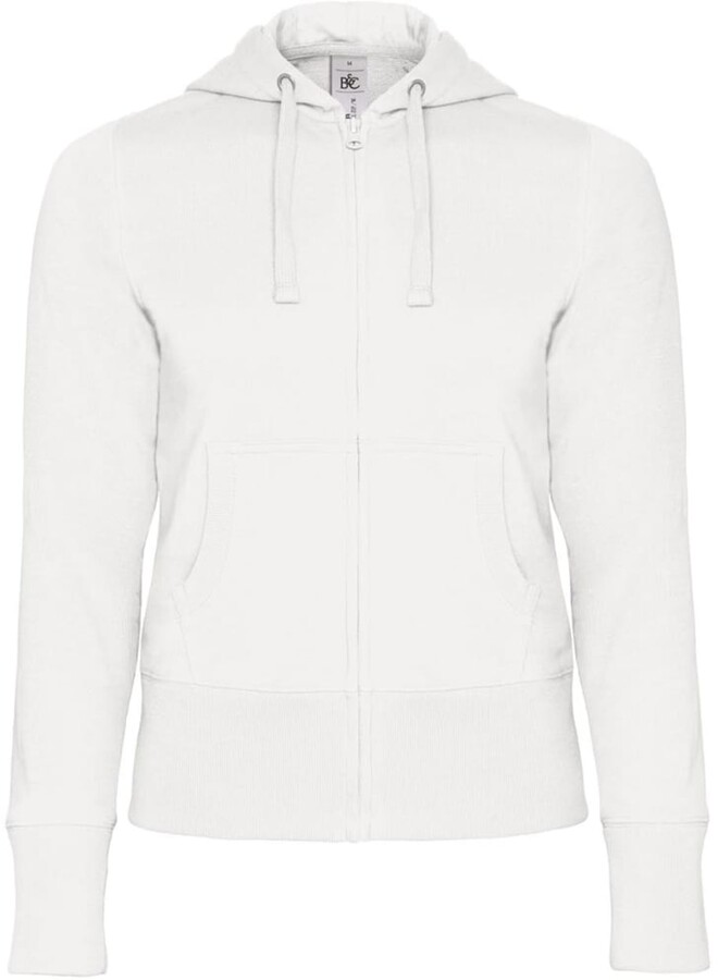 BC B&C B&C Womens/Ladies Full Zip Hooded Sweatshirt/Hoodie (White) -  ShopStyle Sweatshirts & Hoodies