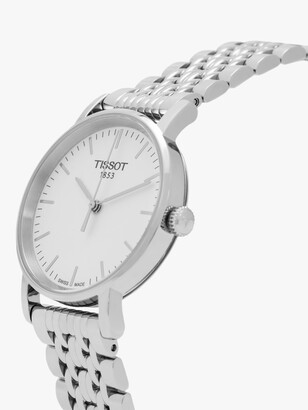 Tissot T1092101103100 Women's Everytime Bracelet Strap Watch, Silver/White