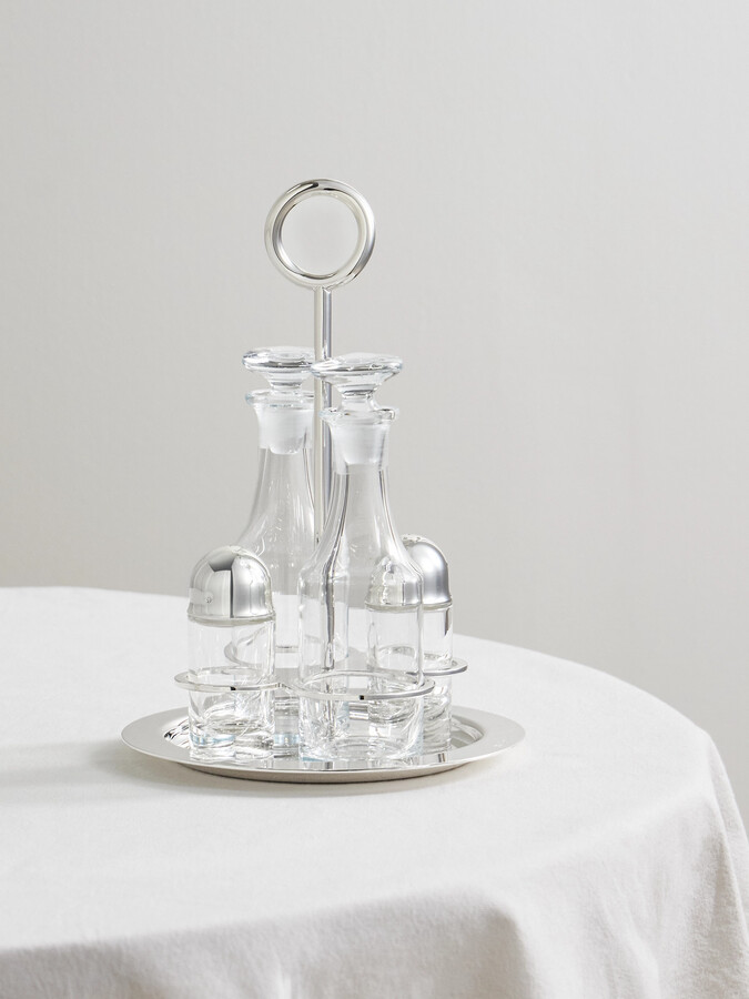 Christofle - Vertigo Crystal And Silver-plated Condiment Set - One size