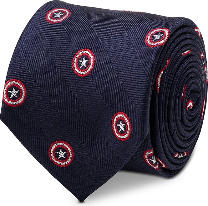 Cufflinks Inc. Captain America Shield Silk Classic Tie