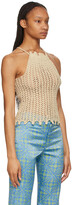 Thumbnail for your product : Eckhaus Latta Beige Hooked Tank Top