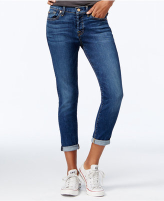7 For All Mankind Josephina Ripped Straight-Leg Jeans