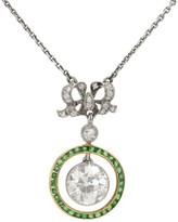 Thumbnail for your product : Belle Epoque Platinum 18K Yellow Gold Diamond Emerald Pendant